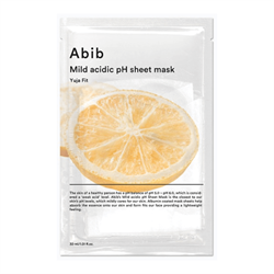 Abib Осветляющая слабокислотная маска с юдзу Mild Acidic pH Sheet Mask Yuja Fit QoyS-0InjTC8h83ZF5pK43 - фото 18939