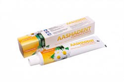 Aasha Herbals Зубная паста AASHADENT РОМАШКА И МЯТА укрепление и защита чувствительных дёсен,100 г. 6fCobPUzhCYGCgf5dWmW70 - фото 19889