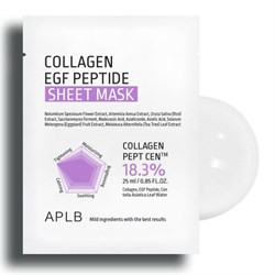 APLB Тканевая маска с коллагеном С и Е Collagen EGF Peptide Sheet Mask (25 мл) ajrx8SfzjjtFL1ryK6oiu1 - фото 19955