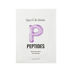 Spark&Glow Маска тканевая для лица с пептидами - Restorative mask with peptides, 25мл 1n18xeaZgcWAPpLELLv3W3