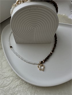 Чокер с шоколадным гематитом и подвеской с фианитом -A0Q9NMEhjeutl9-5vXJP1