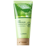 The Saem Увлажняющая пенка для умывания с алоэ Jeju Fresh Aloe Cleansing Foam, 150 мл ElXR436wiIbtDeEZLSG2v3