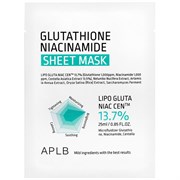 APLB Тканевая маска с глутатионом и ниацинамидом Glutathione Niacin Sheet Mask (25мл) 5AeXRAkpi3BQ7ch1hUj0T1