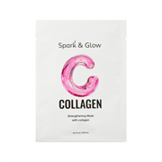 Spark&Glow Маска тканевая для лица с коллагеном - Strengthening mask with collagen, 25мл 2U-KCVeQhMbthYk9a4iH32