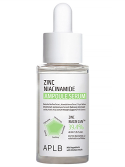 APLB Себорегулирующая сыворотка с цинком и ниацинамидом Zinc Niacinamide Ampoule Serum, 40 мл XstW355giDy1kTuQalr090