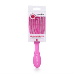 Solomeya Расческа для сухих и влажных волос АРОМАТ МАЛИНЫ Wet Detangler Brush Oval Raspberry, 1 шт d-CDo6MQgbtLeJ55C5w2W2 - фото 21260