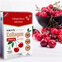 SINGI  Коллагеновое желе с вишней и витамином C (упак) COLLAGEN CHERRY JELLY STICKS, 30 шт O5PHPQrNgg7woJ1zFdriC2 - фото 21261