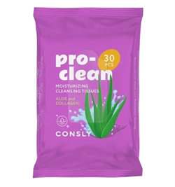Consly Мицеллярные салфетки очищающие с коллагеном и алоэ Pro-Clean Moisturizing Cleansing Tissues with Collagen and Aloe (30 шт) EzjcXpPshSxKI1ScNVeH40