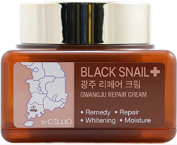 Dr. CELLIO Восстанавливающий крем с муцином черной улитки PLUS GWANGJU BLACK SNAIL REPAIR CREAM  75мл -bfQpPzehiEP8-7gyv3mq1