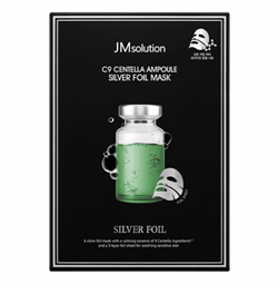 JMSolution Успокаивающая ампульная тканевая маска с центеллой C9 CENTELLA AMPOULE SILVER FOIL MASK  35мл Dhw-yq67gawYTaeTtJSYY3