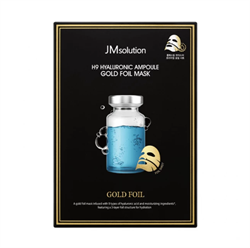 JMSolution Увлажняющая ампульная тканева маска с коллоидным золотом гиалуроновой кислотой H9 HYALURONIC AMPOULE GOLD FOIL MASK  35мл BQfflC0hgrqSG6neSqP3B0