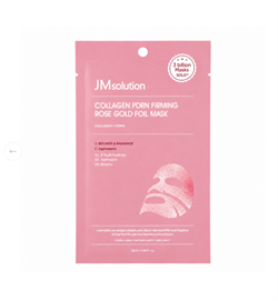 JMsolution Тканевая маска антивозрастная с экстрактом розы и  PDRN  COLLAGEN PDRN FIRMING ROSE GOLD FOIL MASK hZlEaEa8hf2vC2d9jQqPz0